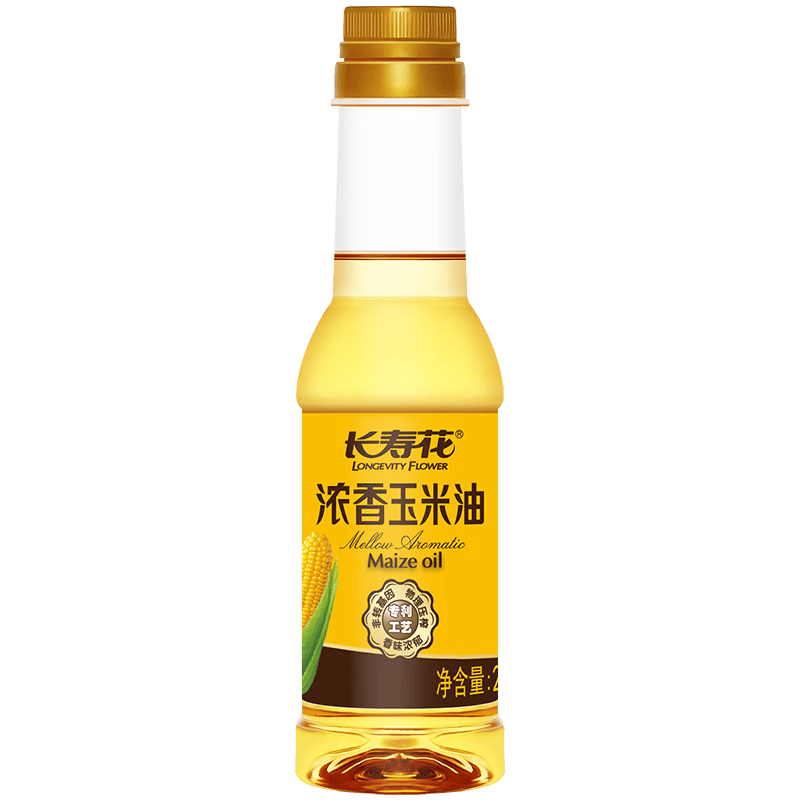 长寿花浓香玉米油200ml 食用油 纯正一级压榨小瓶家用 非转基因