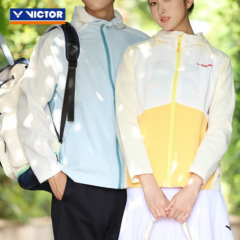 威克多（VICTOR）【限时特惠】羽毛球服 秋冬弹力舒适男女款训练生活日常运动外套 J-50607/L古香白 L