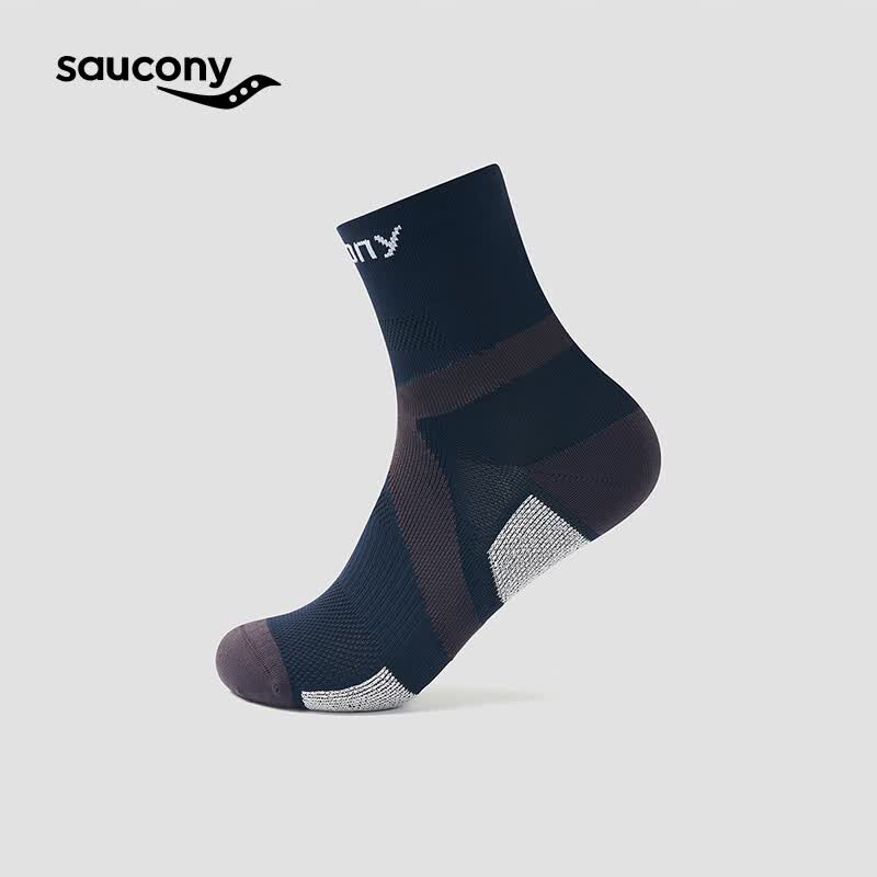 SAUCONY索康尼新品男女26春夏新品透气休闲运动拼中筒袜 皇家蓝 M