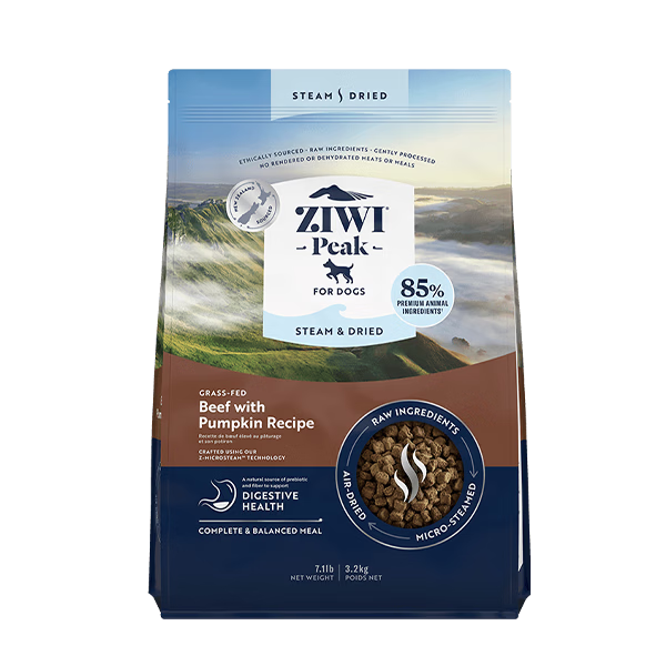 滋益巅峰（ZIWI）微蒸风干草饲配方狗粮3.2kg牛肉味主粮犬粮【临期】27/1