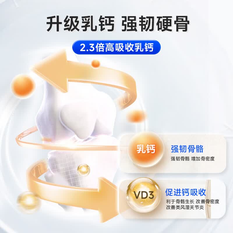 Nutrimaster氨糖软骨素钙片 成人中老年补钙骨胶原护膝盖关节腰腿疼 美国进口 软硬骨钙同补复合氨糖 120粒*1瓶
