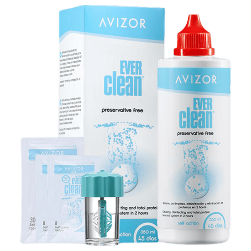 优卓（AVIZOR）优可伶双氧水接触镜消毒液/中和片 硬性角膜接触镜护理液350ml