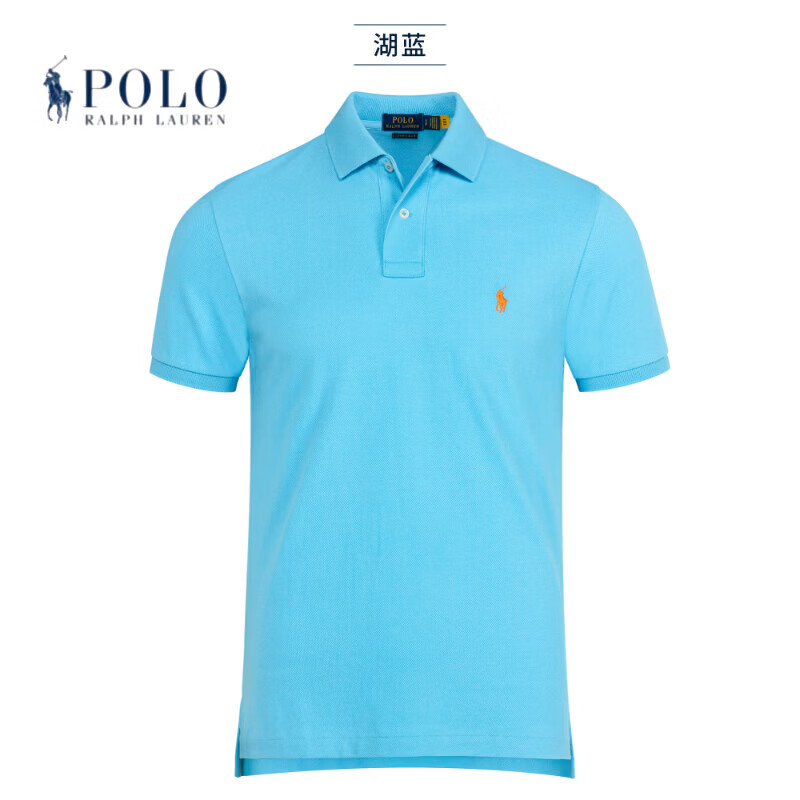 RALPH LAUREN 拉夫劳伦拉夫劳伦男装POLO衫男2026夏季网眼纯棉翻领短袖百搭休闲T恤衫 黑色-白标 XL 170-190斤 175-185cm