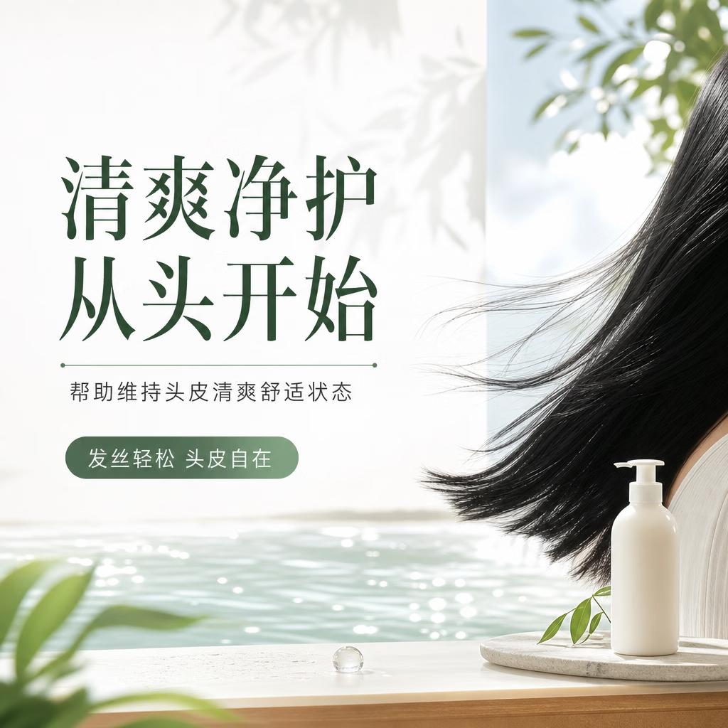 宝诗琪洗发水净澈去屑蓬松零压瓶清爽洗发水持久控油蓬松 一瓶装