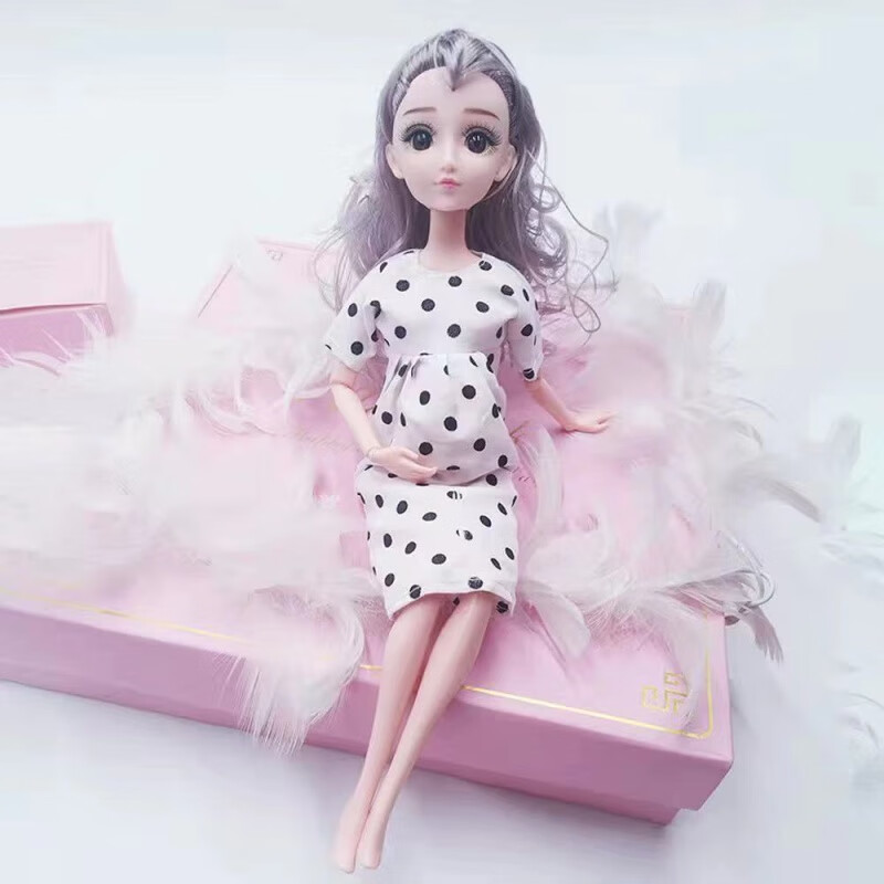 【现货闪发】怀孕芭比娃娃怀孕的芭比丹路娃娃孕妇一家大肚子生宝宝