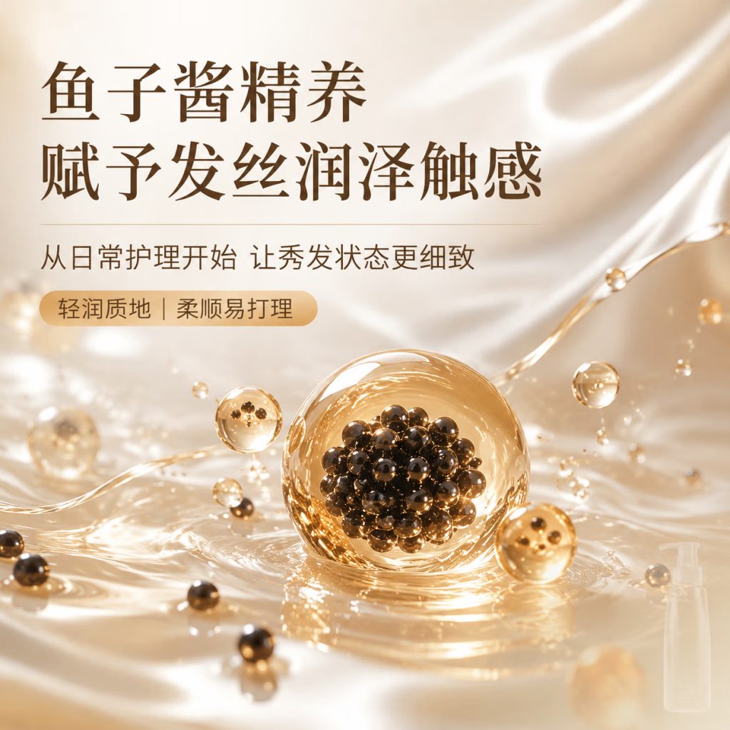 宝诗琪护发素鱼子酱精华霜水润保湿柔顺秀发细致阿护秀发 两瓶优惠装