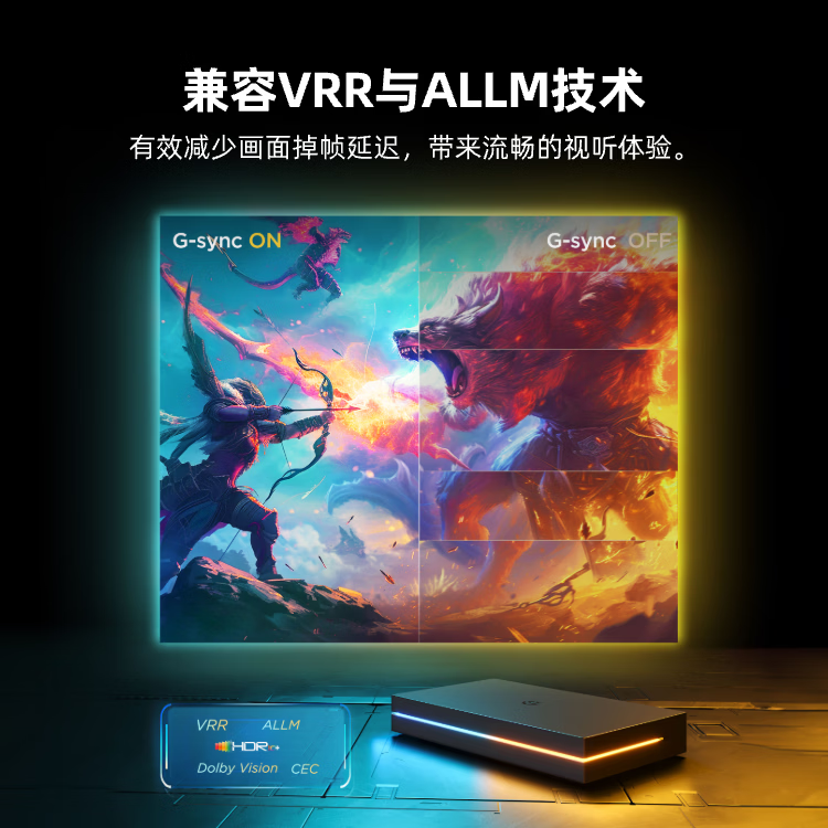 GOVEE LIFE谷纬智能 AI屏光同步灯带电视套装 电竞房装饰影院感RGB氛围灯 适配55-65英寸电视【背光灯带+AI取色盒子】