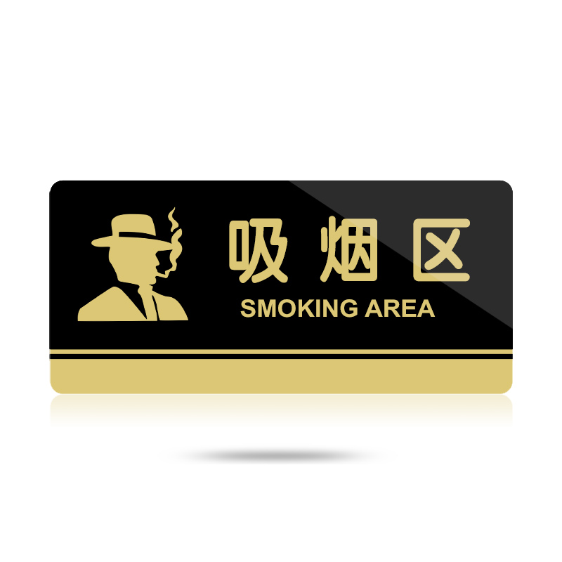 苋钧 门牌禁止吸烟提示牌墙贴吸烟区吸烟室指示牌温馨提示警示牌 c26