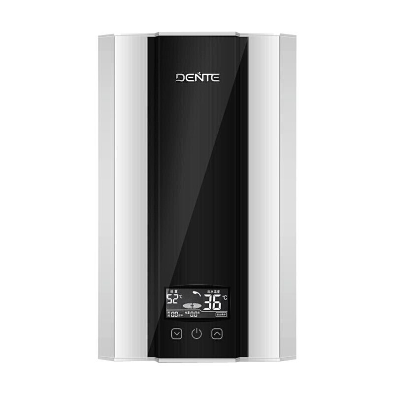 德恩特即热式电热水器V7HD 3秒速热 智能变频恒温洗澡淋浴 家用速热电热水器洗澡机 8500W 黑色  ?≥  4平方线安装 4.5-8.5kw功率可调 全国联保 包安装