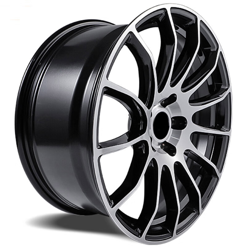 宝来汉兰达a4l英菲尼迪qx55小鹏g3探岳雷凌蔚来es7 黑色车面 17寸轮毂