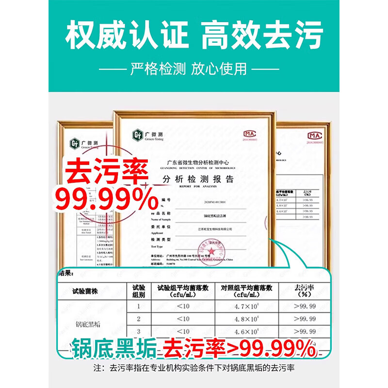 沫檬锅底黑垢清洁剂除垢啫喱强力去黑焦垢重油污厨房锅具清洗锅底神器 2瓶*200ML【高效除垢 光亮如新】