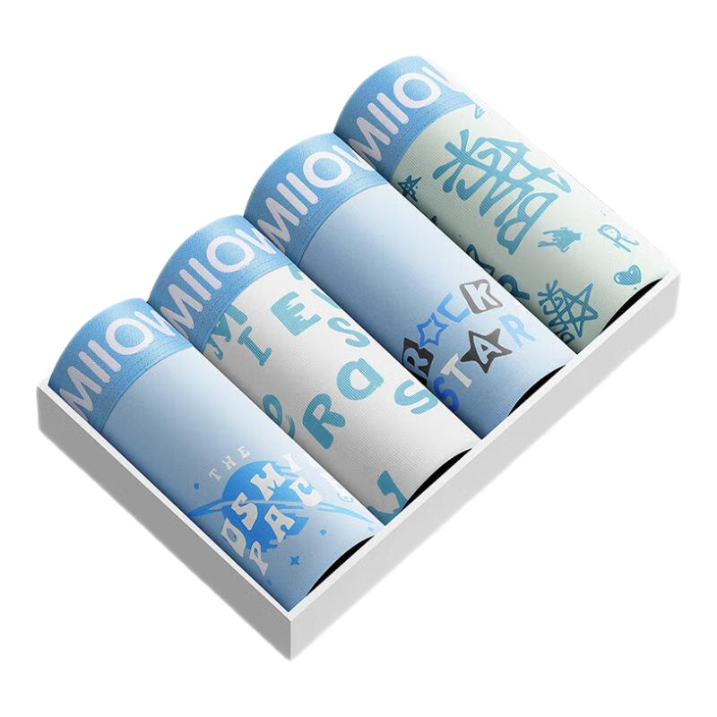 貓人青少年純棉內(nèi)褲男童7A抑菌底襠發(fā)育期12-16歲大童14歲舒適透氣 7A抑菌純棉升級 4條 175 -XL碼 （推薦120-140斤）
