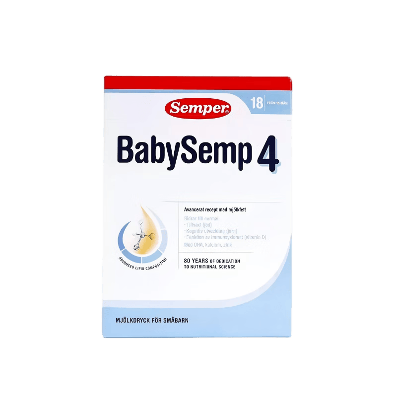 森宝（Semper）经典版 婴幼儿配方奶粉 4段(18月以上) 800g DHA+乳脂球膜