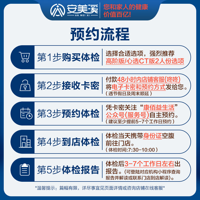 【胸肺CT可选】美年大健康瑞慈体检套餐男女全国门店通用体检卡(畅享H) 高阶版(1人)(美年瑞慈) 2个工作日内店铺客服(咚咚)发您电子卡密自主预约