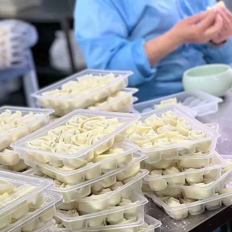 风马牛2026新江阴刀鱼馄饨新鲜刀鱼肉手工特产水饺云吞美食家用商用 【48大只】荠菜刀鱼馄饨4