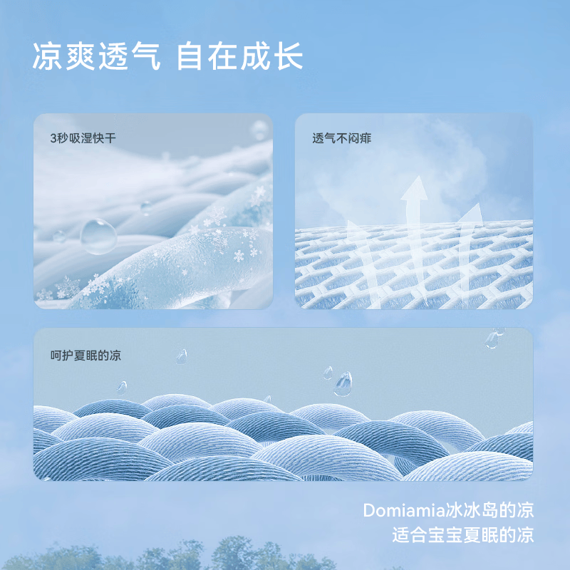DOMIAMIA婴儿睡袋一体无袖春夏背心睡袋宝宝新生儿防踢被 短袖成长款一体睡袋-安比探险 65×45cm(S)
