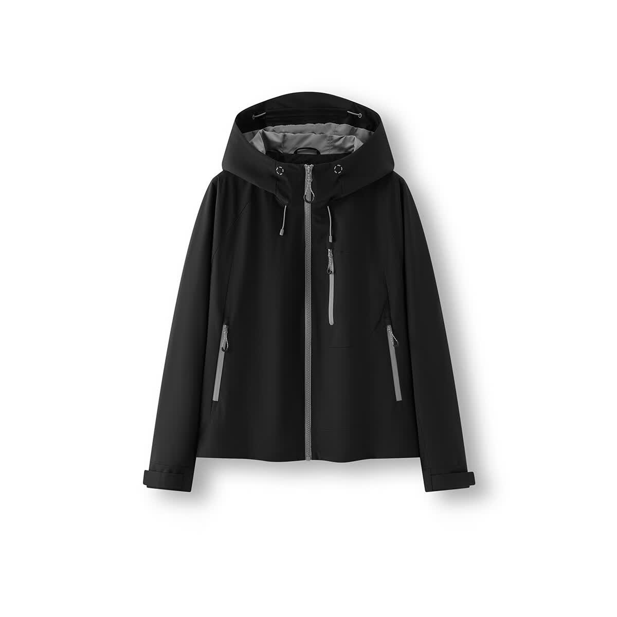 森马(Semir)都市护身服|森马XCNSPACE航天合作系列外套女秋季防泼水防风夹克 黑色90001 L