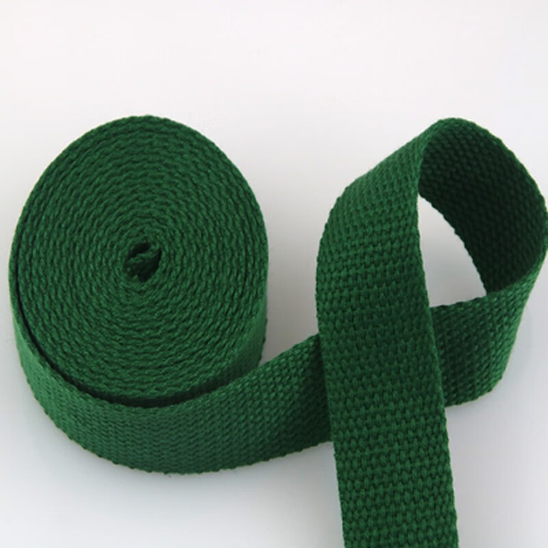 佳品优彩色2.5cm背包带子书包带帆布带加厚编织带布织带捆绑带辅料 墨绿色 宽2.5cm*2米