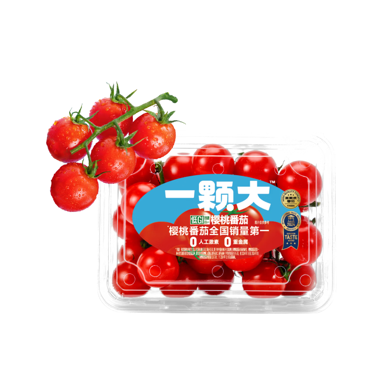京鲜生&一颗大 散串樱桃番茄 爆汁西红柿净重850g*1盒 源头直发包邮