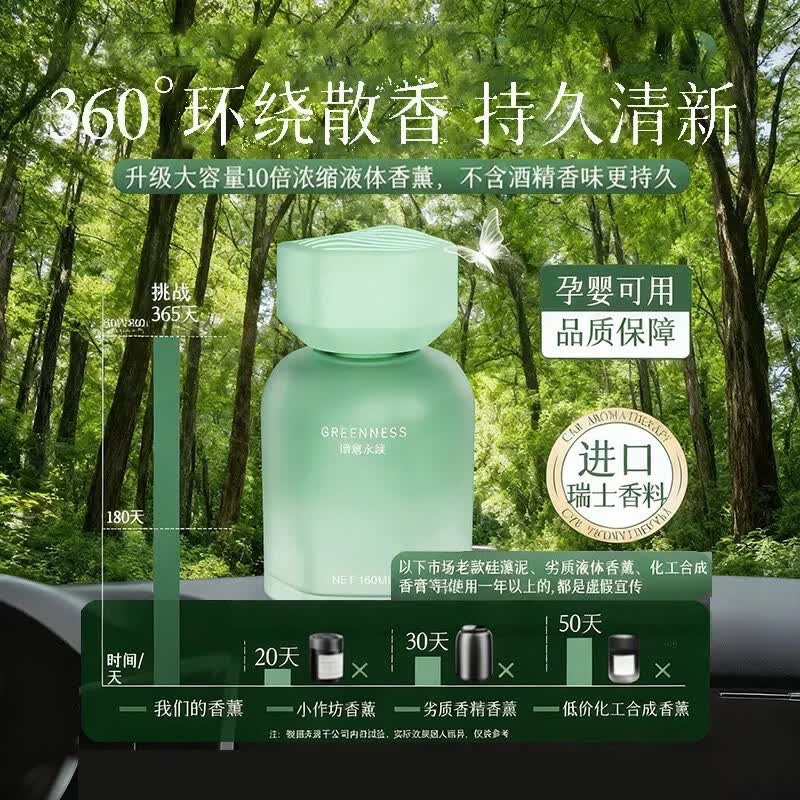 GERTHRON【德国】车载香薰持久留香除异味净化空气防晕车高级香氛母婴 【升级款】浪漫邂逅 160ml 1瓶