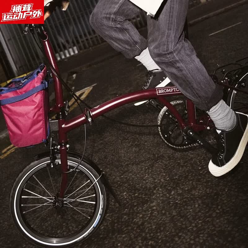 TLXT英国进口小布折叠自行车BROMPTON 小布16寸折叠自行车 C Line 梅 梅子红（4变速，S把） 16英寸