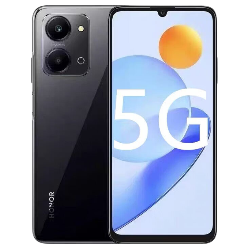荣耀（HONOR）Play7T手机通5G护眼屏大内存超长待机人脸指纹解锁 幻夜黑 8GB+128GB下单前请咨询客服 7天无理由+质保一年