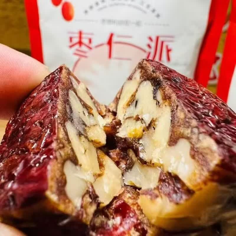 嵩麓 特级新疆枣仁派多夹核桃仁无添加代餐饱腹若羌灰枣独立包装 红枣核桃派【无任何添加】 【双倍营养】枣仁派 【2000g】真空独立包装