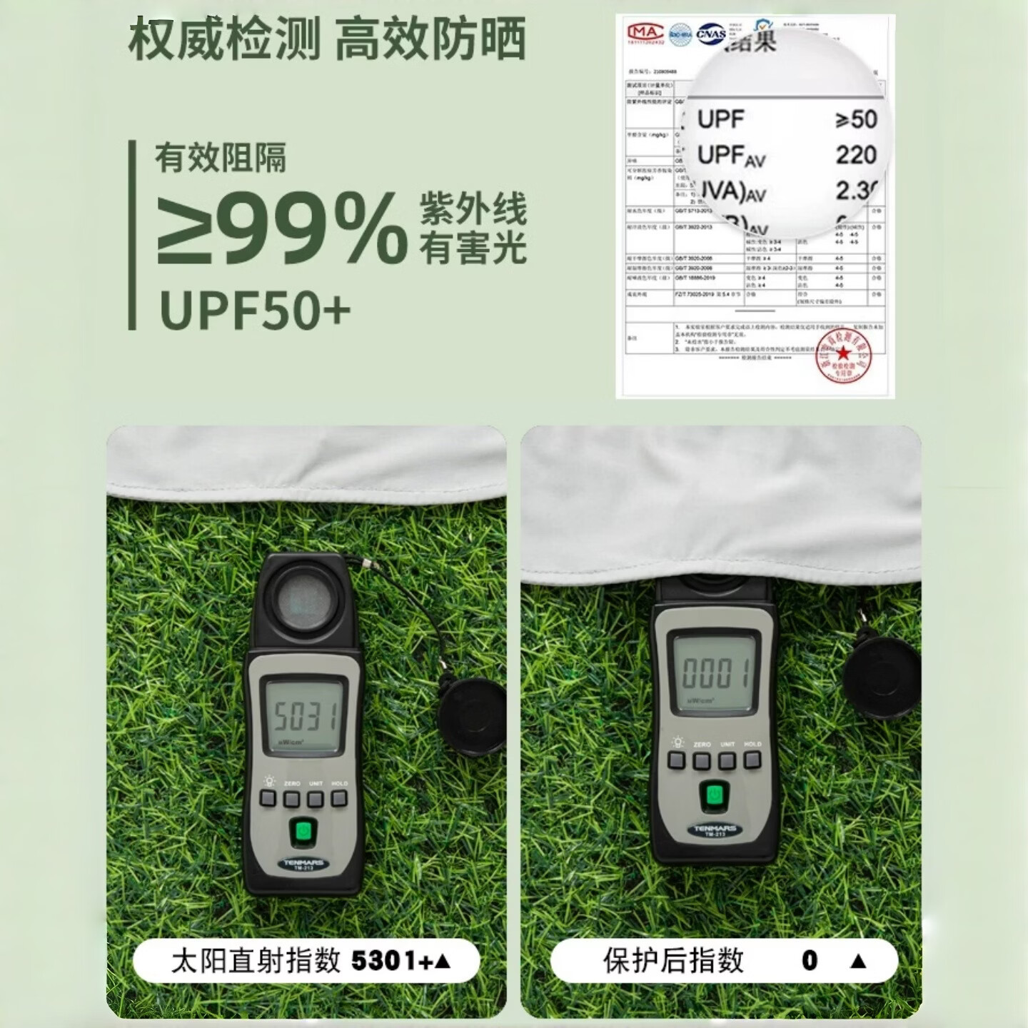 羽小朵防晒面罩男遮阳全脸骑行面巾脖子护颈围脖套冰丝开车面纱 米白色 男女通用·UPF50+