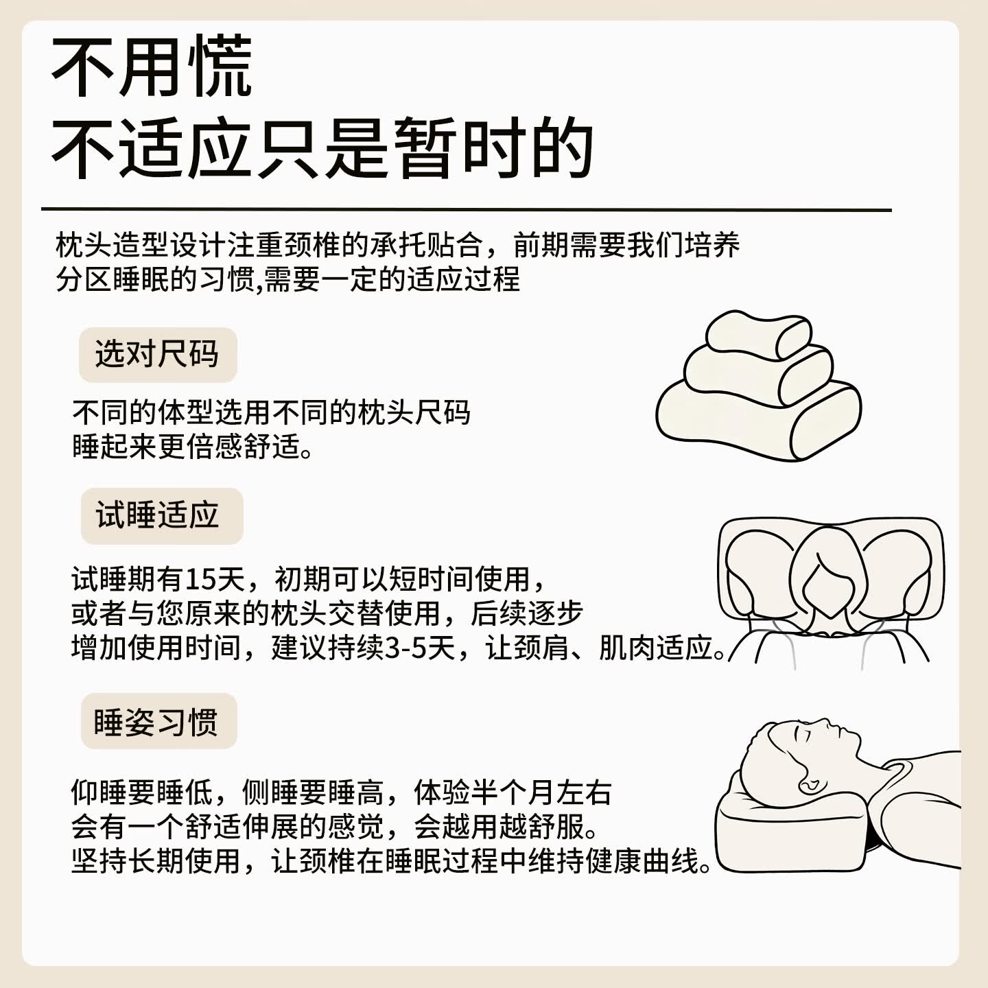 四维康颈椎护养枕深度睡眠颈椎专用枕头记忆棉枕头蝶形枕分区设计 蓝色|M码 单只 高165-180cm/重50-65kg