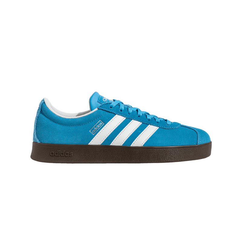 adidas「T头鞋」VL COURT复古休闲板鞋德训鞋男女阿迪达斯轻运动   蓝色/亮白/树脂黄 (推荐女生选小半码)   39