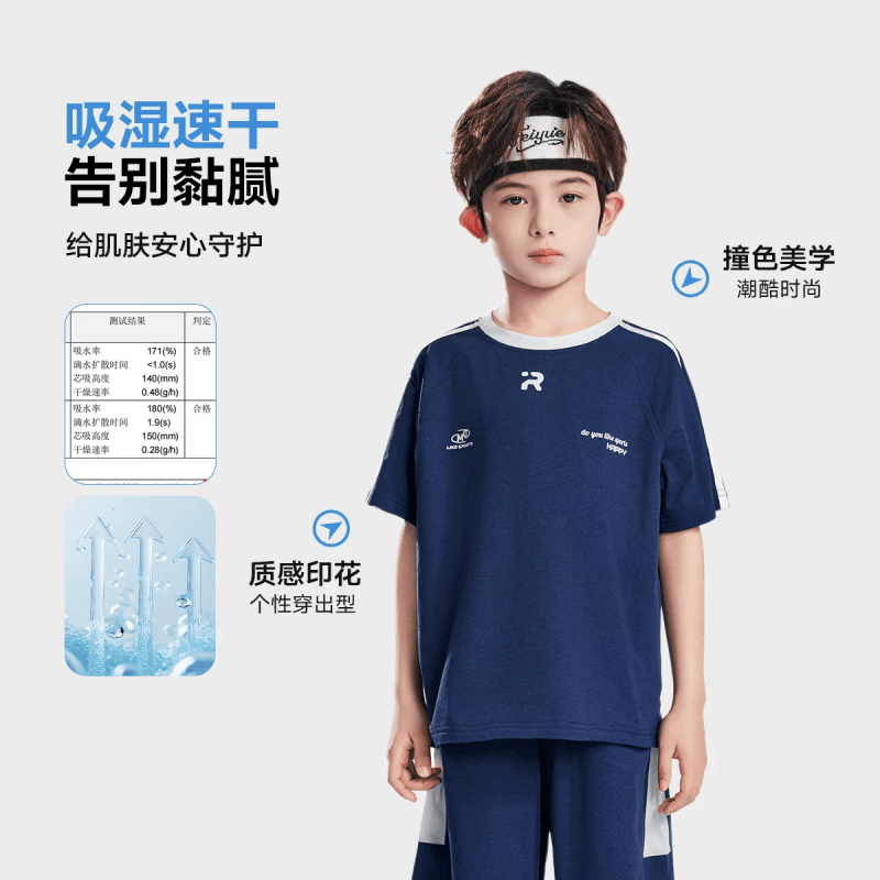 罗蒙速干运动套装下2件 59.82元，儿童速干套装下2件 59.82元 - 86线报