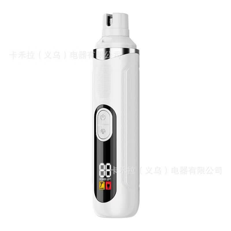 爱丽丝（IRIS）宠物磨甲器猫咪狗犬指甲剪电动移动充电锉刀修甲器打磨 宠物修脚套装+指甲套 LED数显-磨甲器