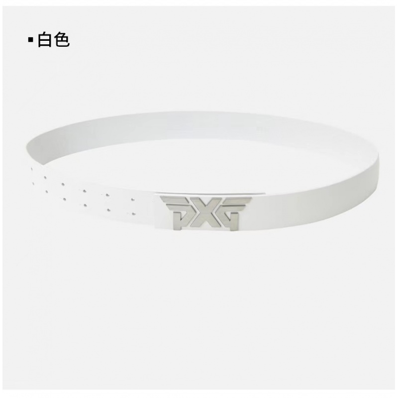 心菲痒新款百搭pxg高尔夫男女款腰带皮带golf装备 白色 115cm