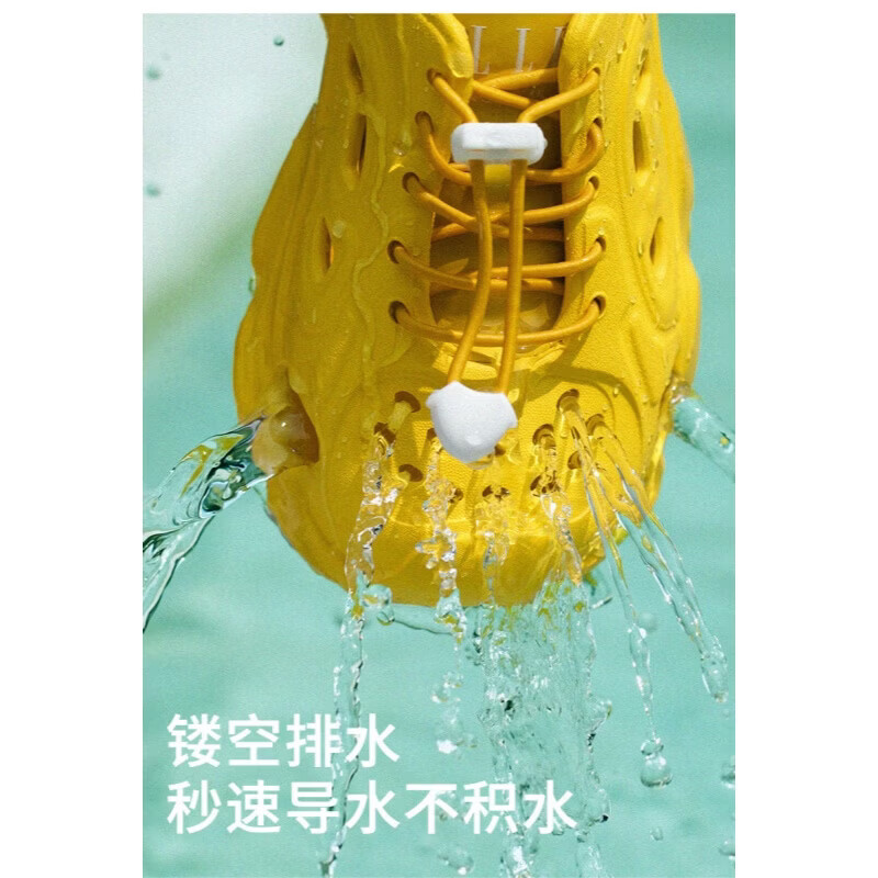 ELLE KIDS童鞋儿童凉鞋2026年夏季新款女童包头软底休闲单鞋 [EFH22085]黄色 28