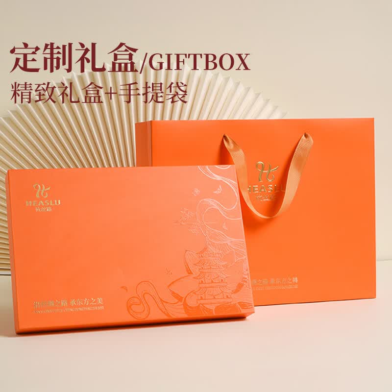 杭丝路真丝丝巾女梳子香薰套装国风桑蚕丝方巾送妈妈生日礼物实用伴手礼 香荷雅集