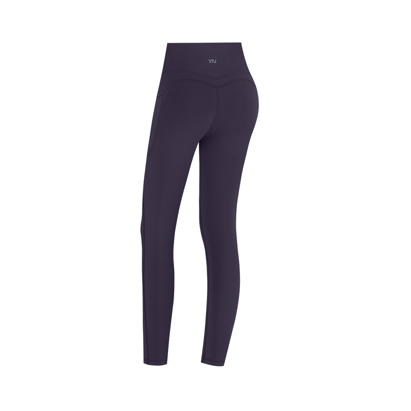 VFU喵喵绒瑜伽裤女高腰提臀运动裤秋冬保暖加绒健身裤 黑色 M