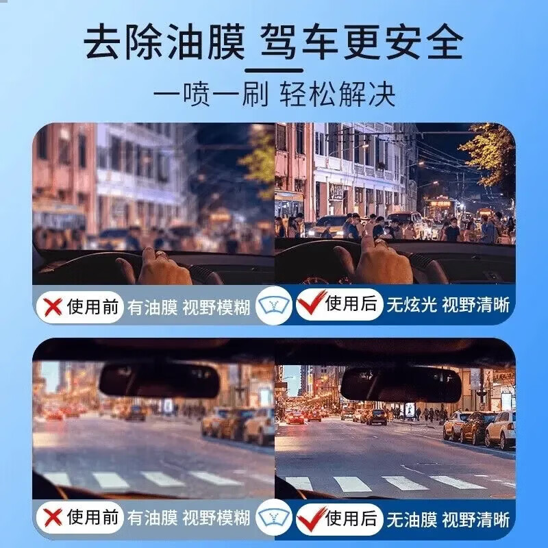 去油膜玻璃水汽车强力去污去虫胶四季通用挡风玻璃清洁剂抗寒防冻 1瓶【强去油膜】玻璃水 0度活动