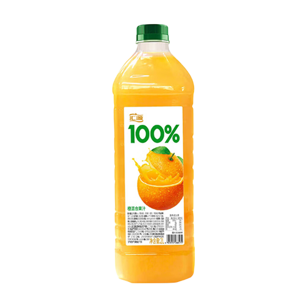 汇源100%橙混合果汁2L大瓶装家庭聚餐尝鲜装果汁饮料【临期清仓】