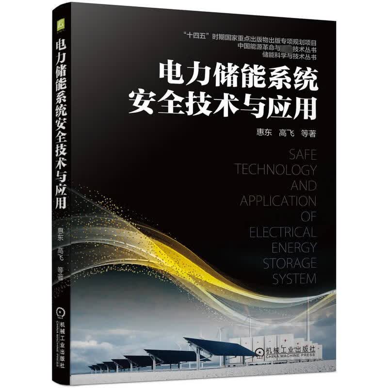 官网正版 电力储能系统安全技术与应用 惠东 高飞 标准体系 管理制度 案例分析 风险分析 电池燃烧爆炸温度 电解液泄漏检测 图书