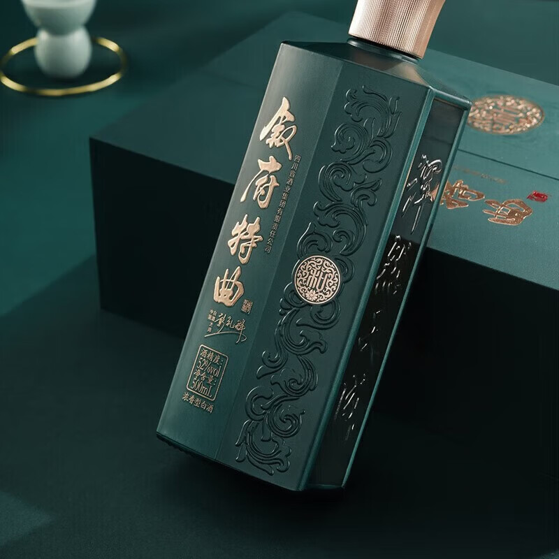 叙府特曲 四川宜宾五粮浓香型白酒52度 真实年份老酒调味高度白酒 52度 500mL 6瓶 叙府特曲绿