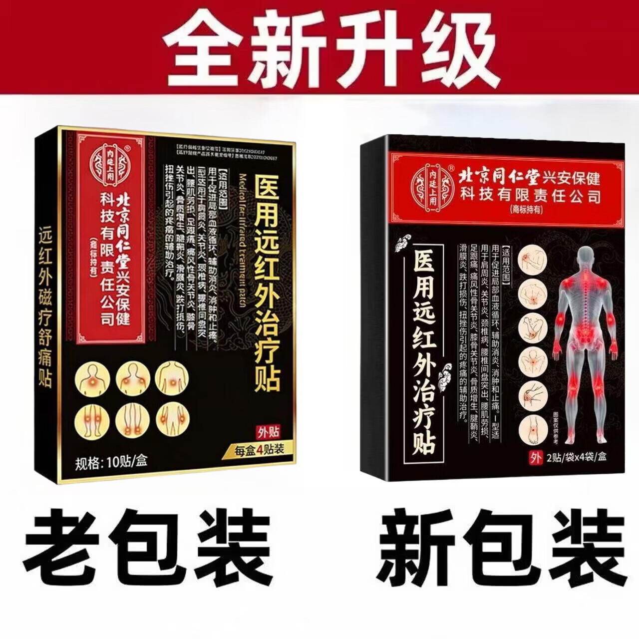 同仁堂(TRT)腰椎管狭窄特专用膏药腰椎间盘突出膏药压迫神经腰背疼腿麻腰间盘 3盒周期装 腰疼患者