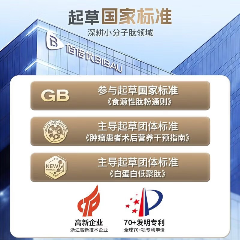 佰倍优白蛋白肽口服液特殊膳食水解乳清蛋白老人用营养品补品 【白蛋白肽特膳 1盒】 50ml*4瓶