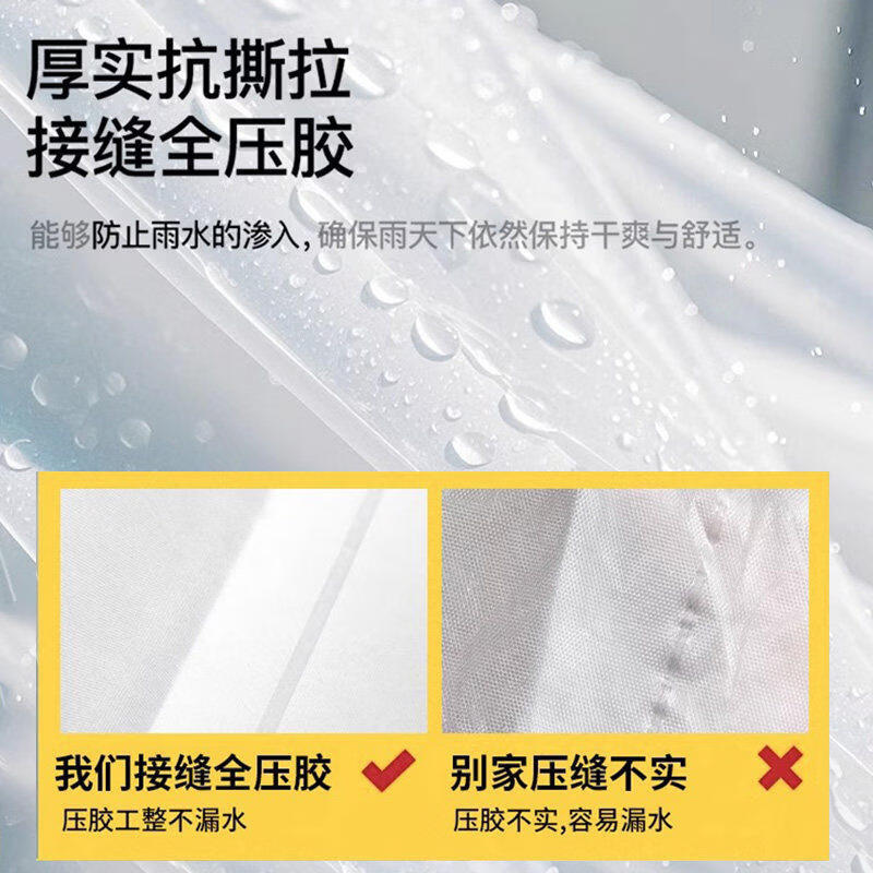 一次性雨衣2026新款全身加厚加长夏季防暴雨单人户外登山徒步便携 白色升级款 买一送一【共2件】