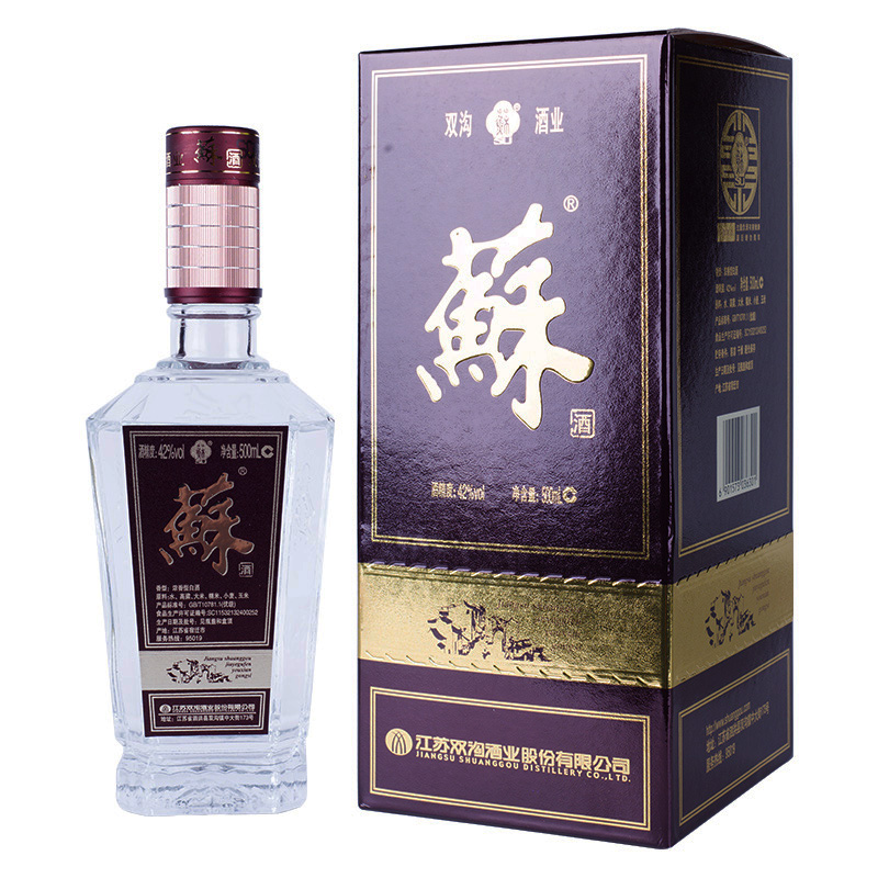 苏酒价格表和图片 42度,42苏酒价格表和图片 双沟 苏酒 商务聚餐馈赠白酒 42度 普苏 浓香型白酒 500ml 单瓶装