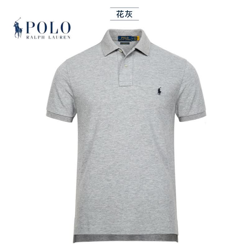 RALPH LAUREN 拉夫劳伦拉夫劳伦男装POLO衫男2026夏季网眼纯棉翻领短袖百搭休闲T恤衫 黑色-白标 XL 170-190斤 175-185cm