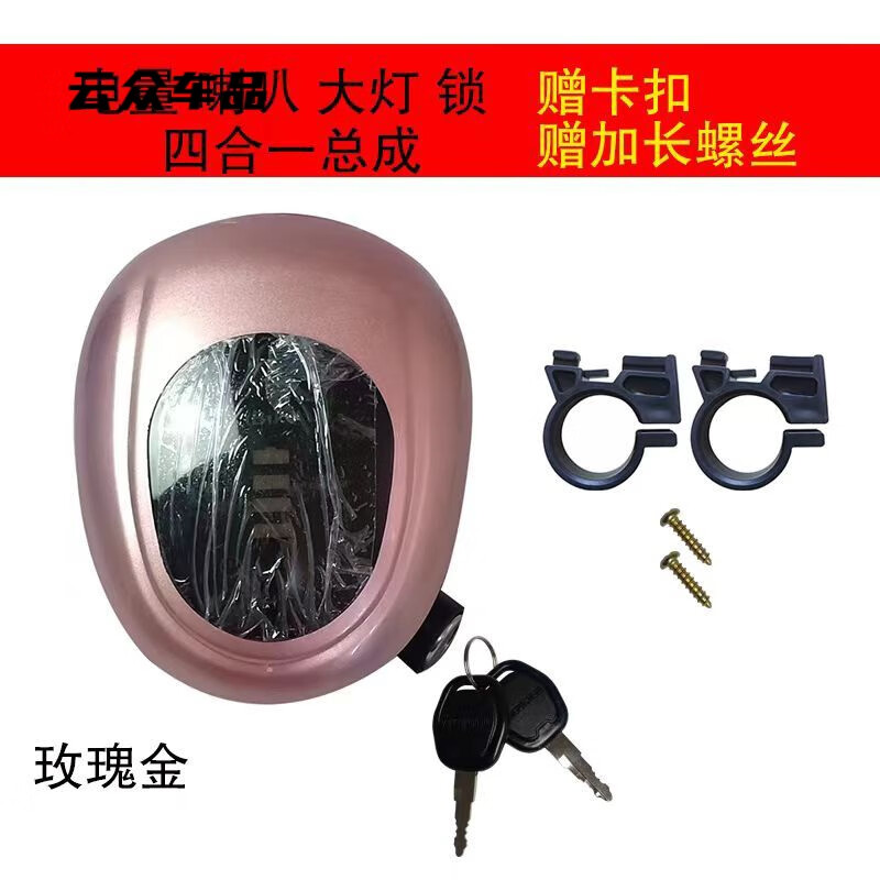 行后电动车仪表电动总成48v-60v通用款灯头超亮电瓶车电量显示屏 【48V超亮M8金色】送卡扣钥匙锁 1只