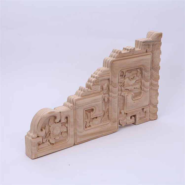 南啵丸实木角花牛腿雀替梁托斜撑垭口构件东阳木雕仿古建筑寺庙祠堂