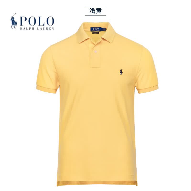 RALPH LAUREN 拉夫劳伦拉夫劳伦男装POLO衫男2026夏季网眼纯棉翻领短袖百搭休闲T恤衫 黑色-白标 XL 170-190斤 175-185cm