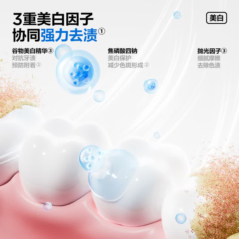 参半SP-1美白科研白净益生菌去渍SE-1洁白净齿清新口气牙膏 【热卖TOP1】SE-1海风薄荷180g*3