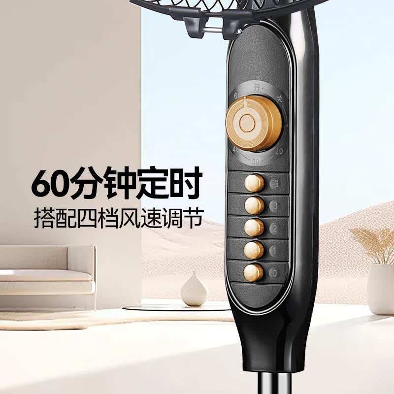 长城电风扇落地扇大风量办公室家用可拆洗电扇摇头轻音立式交流定频风扇落地  14寸定时摇头（FS-35ii货号217）